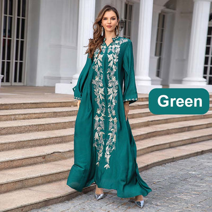 Elegant Loose Dress with Refine Embroidery