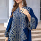 Women's Sequined Cover Ups Printed Kaftan Dress