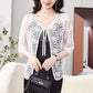Tie Front Lace Bolero with 3/4 Sleeves