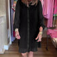 Casual Button-Down Shirt Dress with Pleated Hem