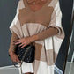 Women's Color Block Plaid Cape Loose Sweater