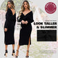 Elegant V-Neck Knitted Dress