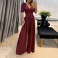 Women's High-Waist Wide-Leg Jumpsuit in Solid Color
