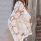 Crochet Lace Button-Down Cardigan