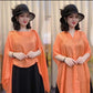 Women's Versatile Multi-Way Sheer Shawl Blouse