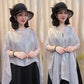 Women's Versatile Multi-Way Sheer Shawl Blouse