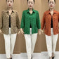 Women’s Autumn Casual Polka Dot Lapel Shirt