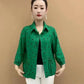 Women’s Autumn Casual Polka Dot Lapel Shirt