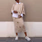 Women's Casual Printed 2-Piece Set Loose Top & Long Skirt