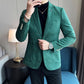 Men's Slim Fit One Button Blazer Jacket