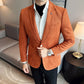 Men's Slim Fit One Button Blazer Jacket