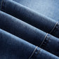 High-Waisted Flared Denim Jeans with Split Hem