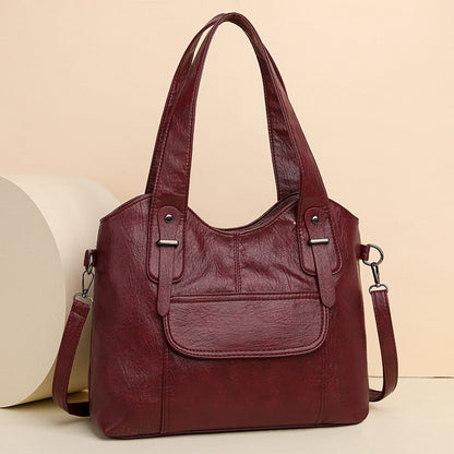 Women's Large Capacity Soft PU Leather Bag