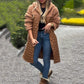 Women's Cozy Quilted Sherpa Coat with Hood