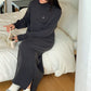 Elegant Loose Solid Color Turtleneck Knit Dress