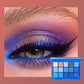 15-Color Long-Lasting Eyeshadow Palette with Brush