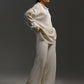 Knitted Top & Wide-Leg Pants 2-Piece Set