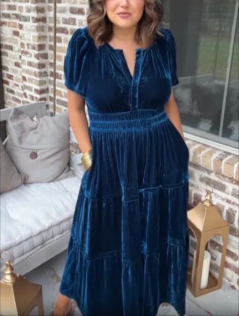 💃Women‘s Tiered Maxi Dress - Early Christmas Sale