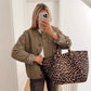 Women's Fashion Warm Button Down Cropped Jacket