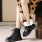 Casual Stylish Waterproof Cotton Plush Lined Winter Boots for Women