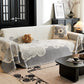 Chenille Flower Sofa Cover Blanket