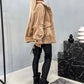 Women's Thick Lapel Double Pocket Jacket