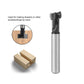 Woodworking Keyhole Milling Cutter for Straight Cuts & Joinery