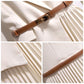 Asymmetrical Patchwork Pleated Blazer Dress with Belt