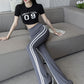 Women's High-Waisted Flare Leggings with Tummy Control