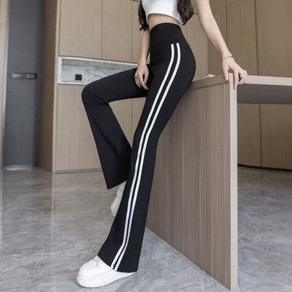 Women's High-Waisted Flare Leggings with Tummy Control