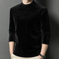 Men's Warm Ultra-Soft Mock Neck Long Sleeve Top