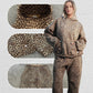 Stylish Leopard Print Top & Pants Set