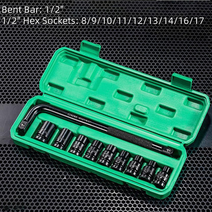 10pcs 1/2" Impact Socket Set with Storage Box