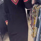 Women's Casual Knitted V-Neck Dress