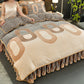 4 Piece Print Cozy Comforter Bedding Sets