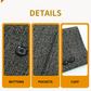 Men's Button Down Band Collar Coats with Pockets