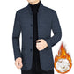 Men's Button Down Band Collar Coats with Pockets