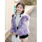 Children's Warm Fashionable Sequined Plush Jacket