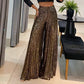Women’s Trendy Sequin High Waist Wide Leg Pants
