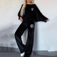 🎅Christmas Pre-sale🎁Women’s Cozy Casual Set -  Soft Batwing Top and Wide-Leg Pants