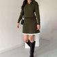 Women's Knitted Sweater ＆ Short Skirt 2-Piece Set