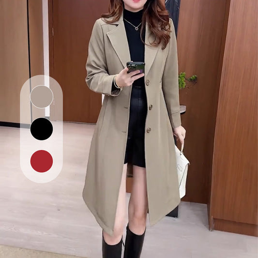 Women's Long Warm Trench Coat