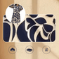 Women's Elegant Round-Neck Long Sleeve Printed Dress