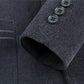 Men’s Stylish Notched Lapel Corduroy Tweed Jacket