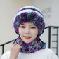 Artificial Fur Warm Hat Set