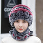 Artificial Fur Warm Hat Set