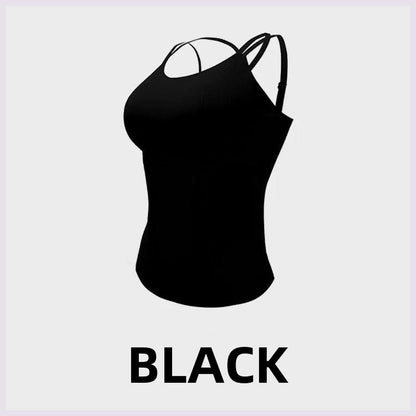 Women’s Criss Cross Back Padded Tank Tops