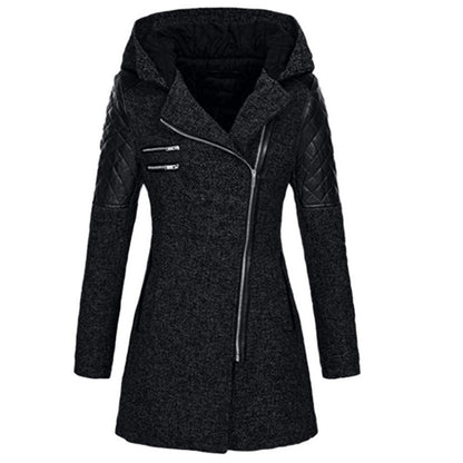Women's Winter Warm Slant Zipper Jackets