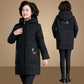 Women's Winter Mid-length Hooded Cotton Jacket