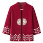 Women's Comfortable Sweater and Loose Front-Open Jacket 2-Piece Set